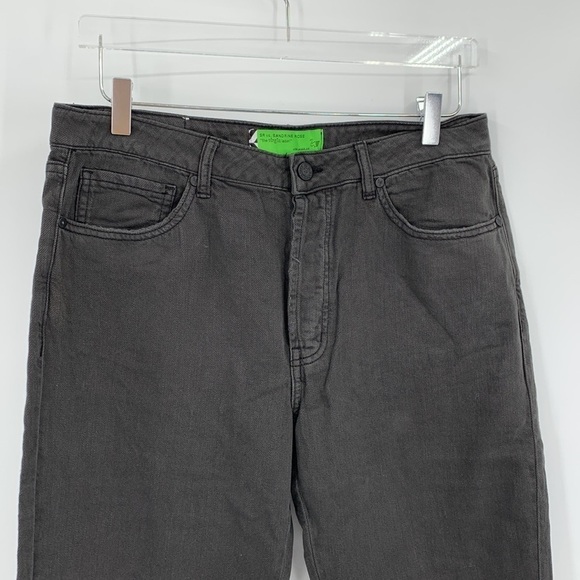 Sandrine Rose distressed Carbone gray skinny jeans ankle flax denim pants new 27 - Picture 2 of 7